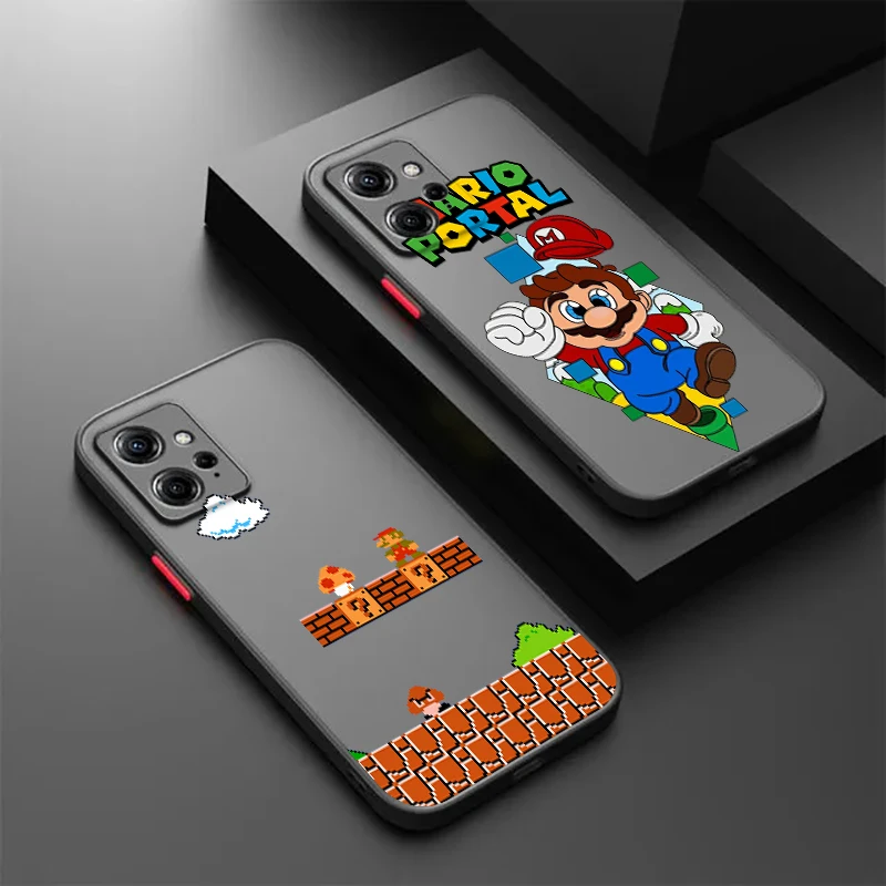 

Supers M-Marios Cute Art Frosted Translucent For Redmi 8 8A 9A 9C 9AT 9 9T 10X 10A 10C 10 11A 12C 12 13C 5G TPU Phone Case
