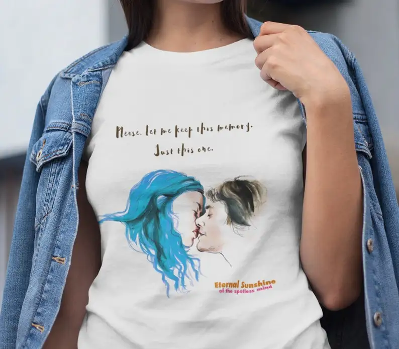 Eternal Sunshine of the Spotless Mind Crewneck T-shirt, Movie Tee Shirt, Art work T-shirt, Three