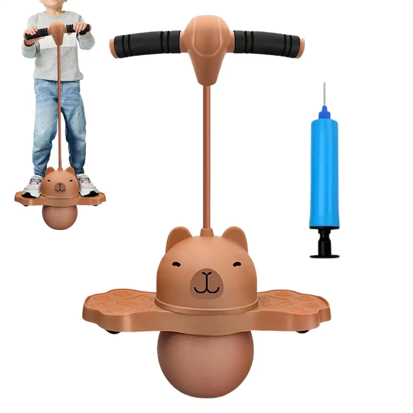 ลูกบอลเด้งดึ๋งสำหรับเด็ก ของเล่นเป่าลม เกมสนุกๆ กระโดดสูง ของเล่นบอลเด้งดึ๋งสำหรับเด็กชาย เด็กหญิง อนุบาล ประถมศึกษา