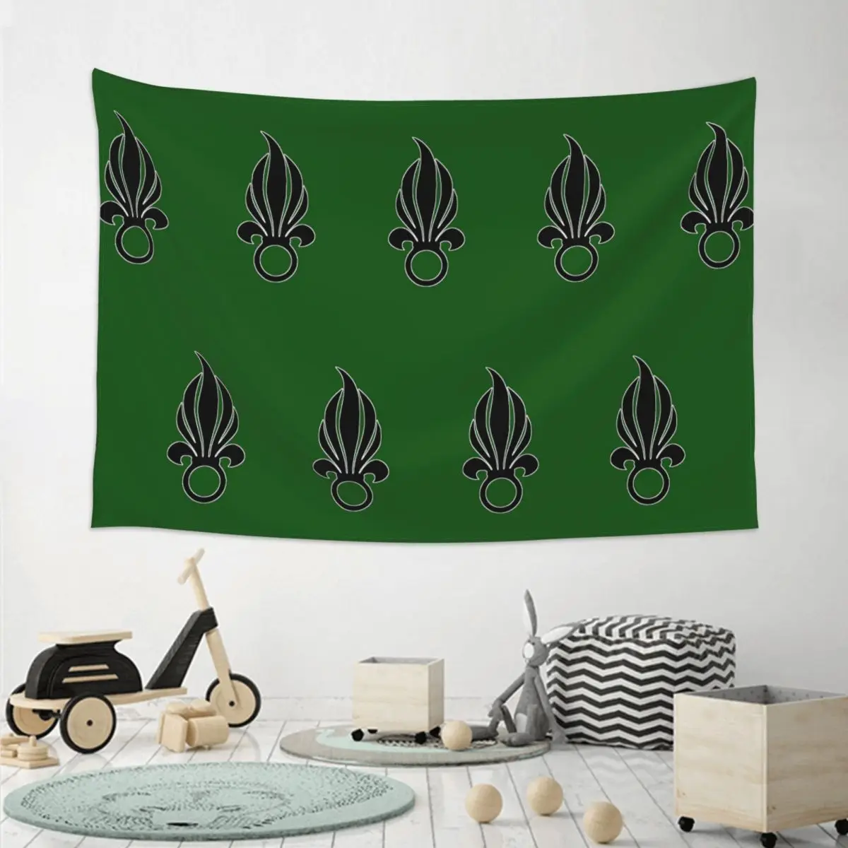 French Foreign Legion Tapestry Art Wall Hanging Aesthetic Home Decoration Tapestries for Living Room Bedroom Dorm Room