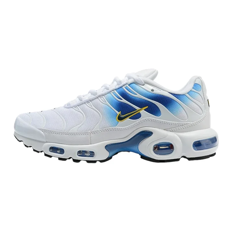 ナイキ エア マックス プラス スポーツ衝撃吸収、滑り止め、耐摩耗性、軽量ランニング シューズ、男性と女性用、ブルーとブラック