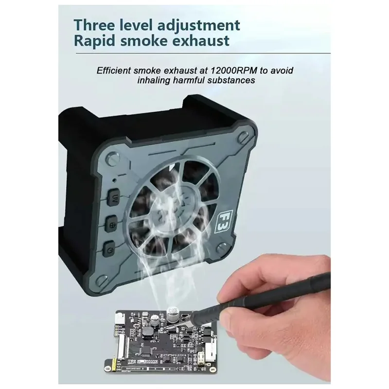 T98C-UV Curing Lamp UV Curing Exhaust Fan For Phones Computer Motherboard PCB Repair Tools