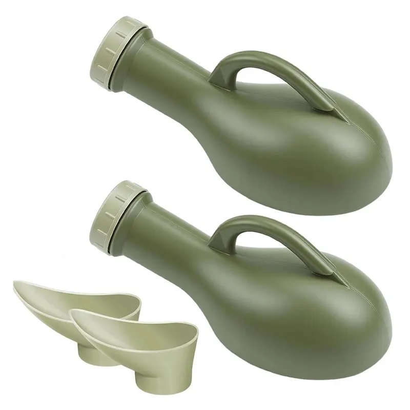 

LLCS-2-Pack 1000Ml Urinal Bottles For Men And Women, Portable Pee Bottle With Screw-On Lid For Travel, Hospitals, And Camping