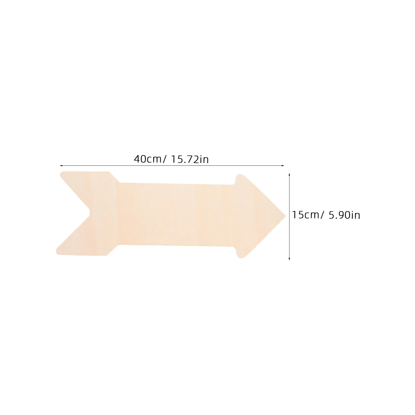 4Pcs Arrow Wooden Cutouts Thickened Natural Wood Color Unfinished DIY Painting Craft Supplies Smooth Surface Blank Wood Signs