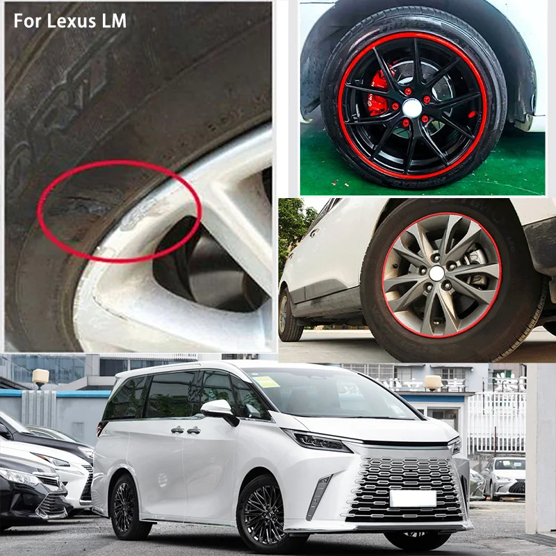 For Lexus LM Car Wheel hub Protective Ring wear-resistant decoration parts tire anti-leakage anti-collision rubber strip