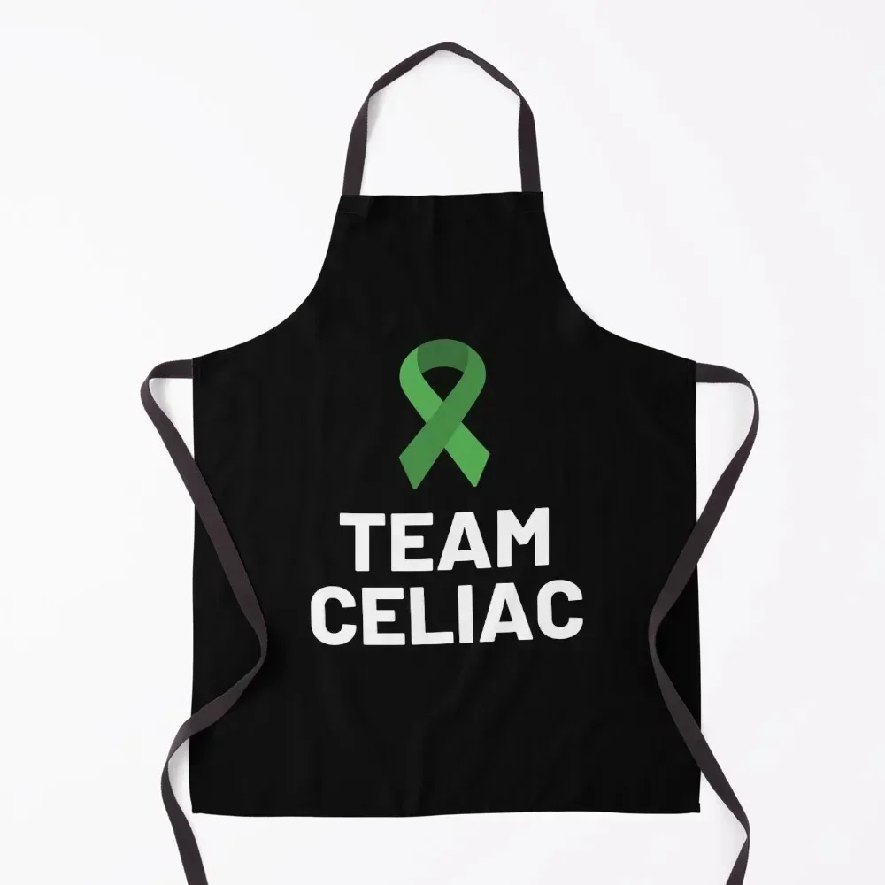 

Team Celiac Apron Waterproof Kitchen For Women work ladies men painting Apron