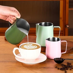 Coffee Milk Frothing Jug Latte Art Milk Frother Pitcher Stainless Steel Measurement Jug Espresso Barista Tool Coffee Accessories