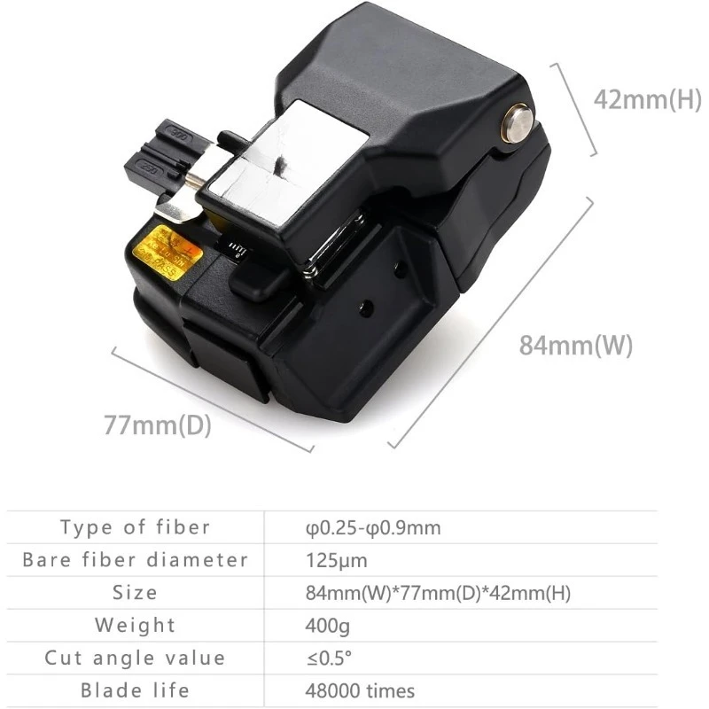 Высокоточный скалыватель оптического волокна HS-30, режущий инструмент для оптоволокна с 48000 очистками