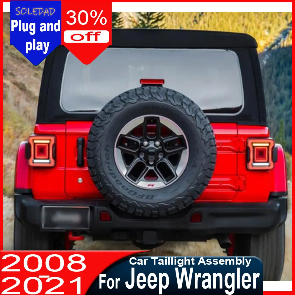 

Светодиодные задние фонари DRL Tunnel Edition для Jeep Wrangler JK 2007-2017: стоп-сигналы, фонари заднего хода, дневные ходовые огни
