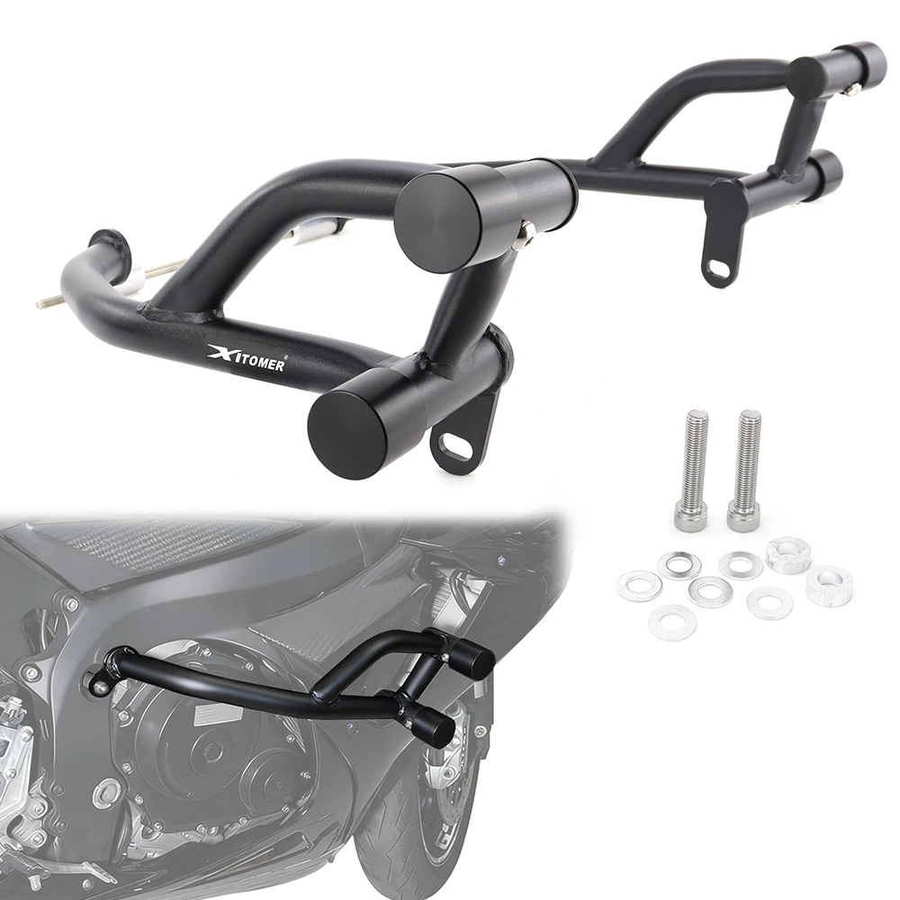 

Motorcycle Stunt Cage Engine Guard Crash Bars Rear Footrests Subcage Stunt Protection GSX-R600 / GSX-R750 2011-2025 Suzuki For