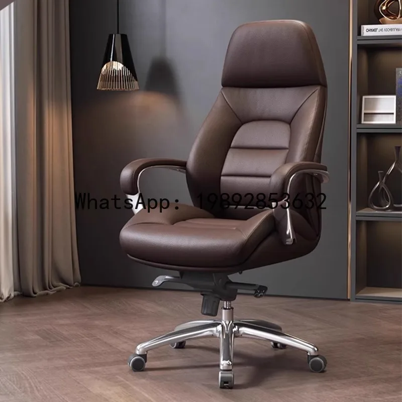 CZ Foshan Genuine Leather Executive Chair Modern Home Leather Office Chair Business Luxury Comfortable Computer Chair
