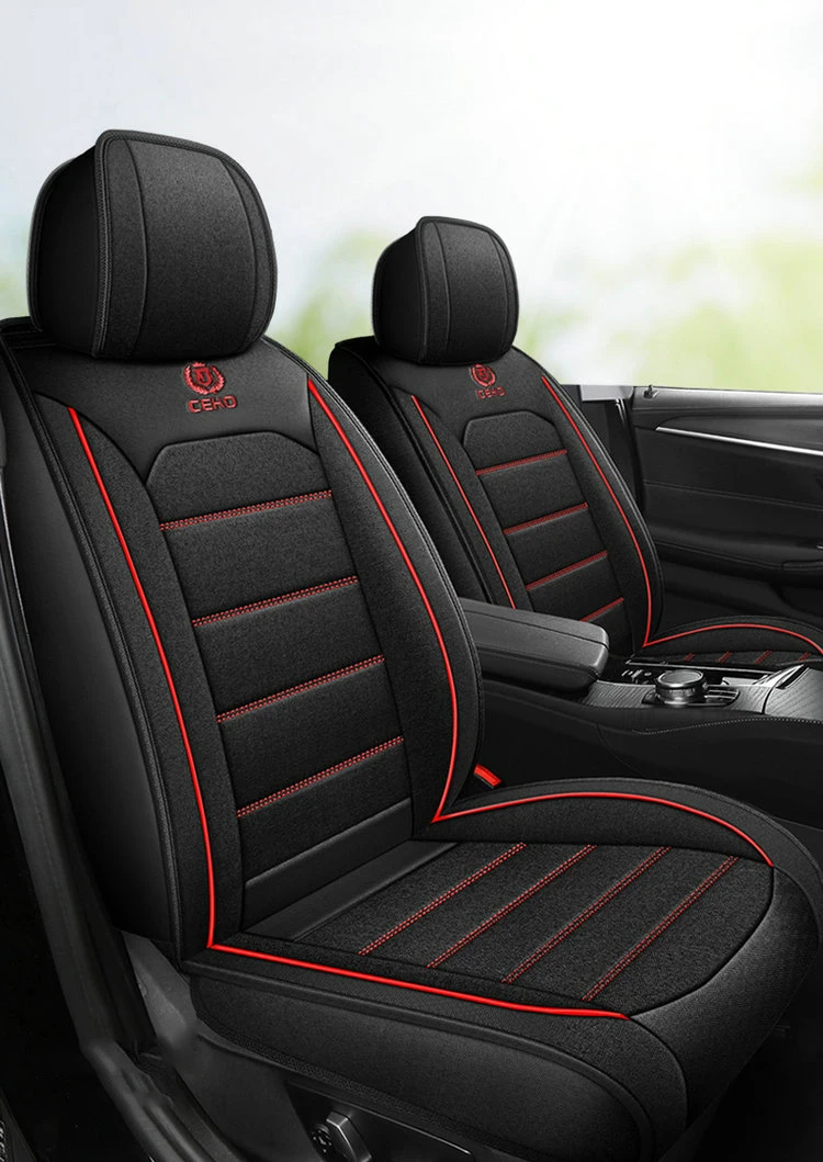 

Универсальные льняные чехлы на автомобильные сиденья для Nissan Navara D40 Versa Juke Rouge teana J32 Geely Coolray Preface, дышащие автомобильные аксессуары