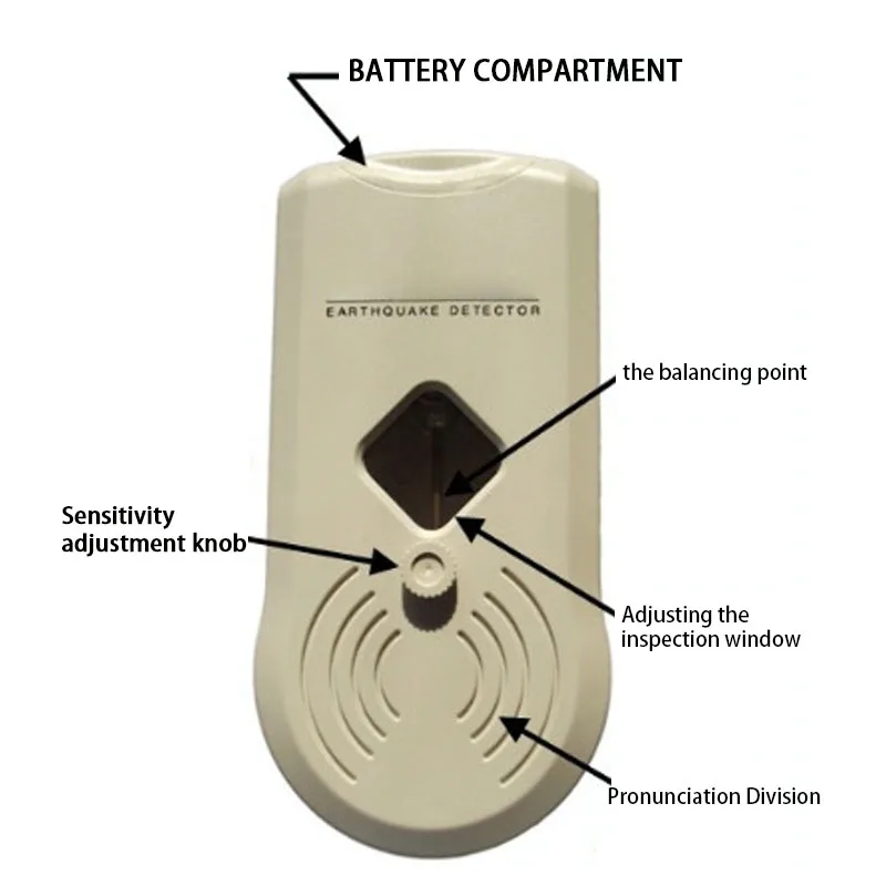 KOOJN Small Earthquake Alarm Sensor Predicts Vibration and Emits a Vibrating Sound When Facing an Earthquake