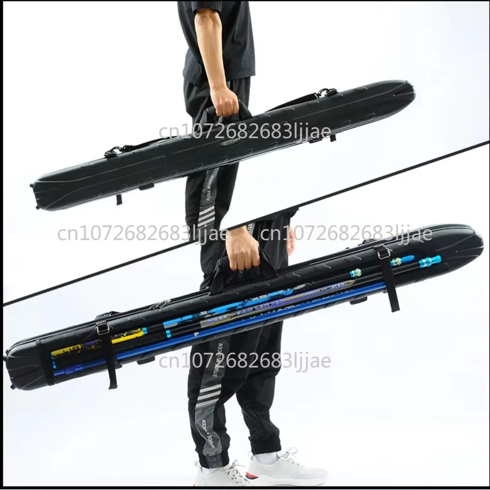 1.3m 1.4m 1.58m Hard Shell Fishing Rod Bag Custom ABS Hard Shell Fishing Rod Bag