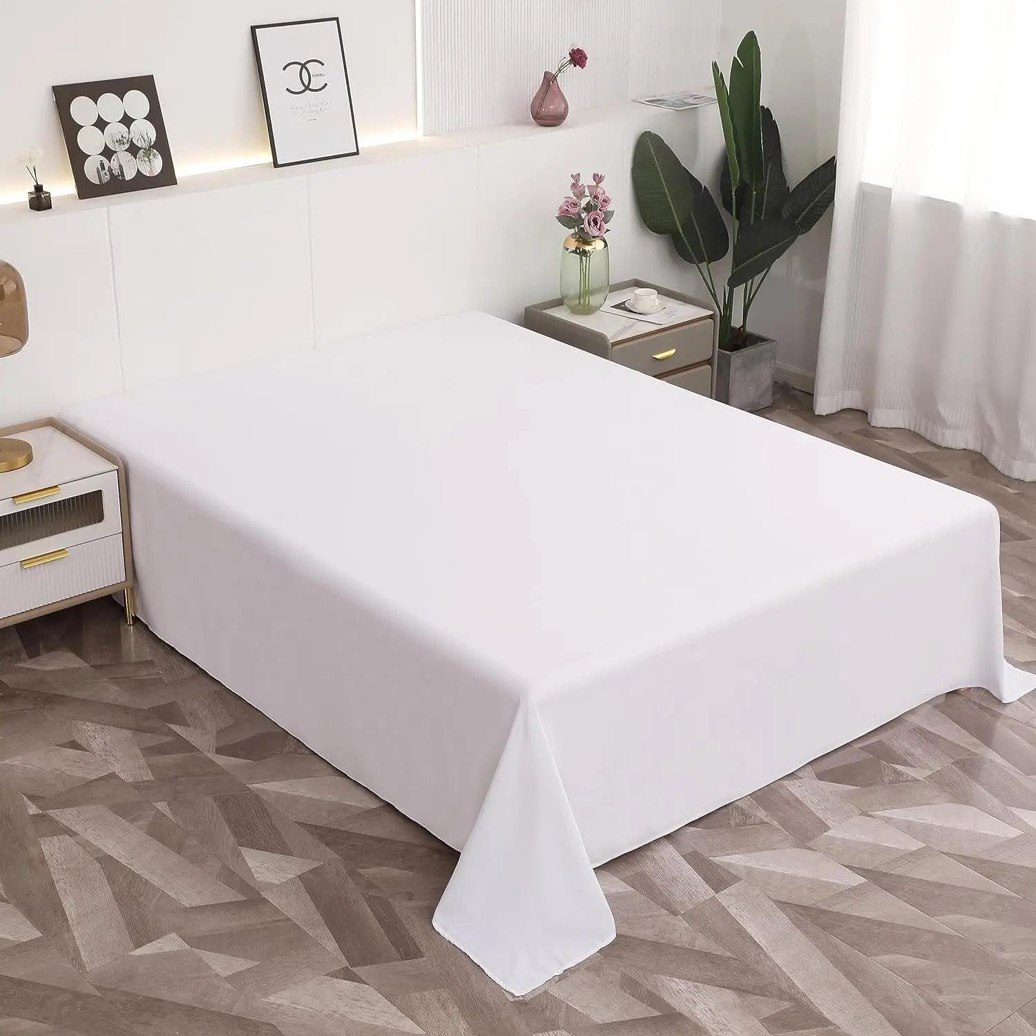 Custom Flat Sheet Personalized Bedding Sheet Customize Your Image Text Name Logo Bed Cover Twin Full Queen King Size
