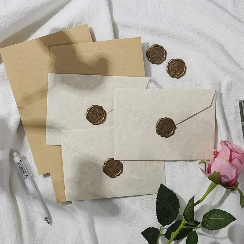 5pcs Thick Paper Envelopes for Letters High Grade Cash Envelope Kawaii Paper Bag Wedding Party Invitations Cards Postcards Cover