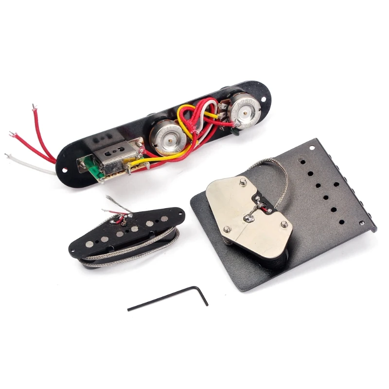 

Professional 6 String Saddle Bridge Board for Tl Electric Guitar, 3 Way Control Board, Neck Pickup Set E56D