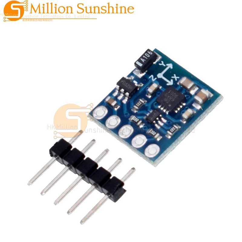 Placa de módulo de Sensor HMC5883 GY-271, 3V-5V, Triple eje, 3 ejes, brújula, magnetómetro, chips importados para Arduino