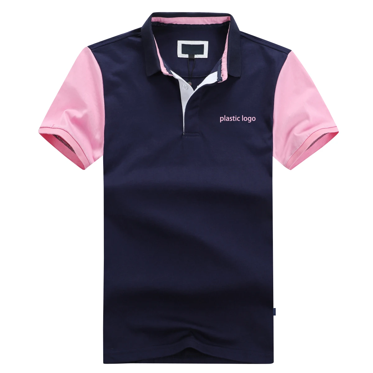 

Summer New Men's Polo Short Sleeves Fashion Embroidery On The Back Homme Tops 100%Cotton Plastics Logo French Polos Man Big Size