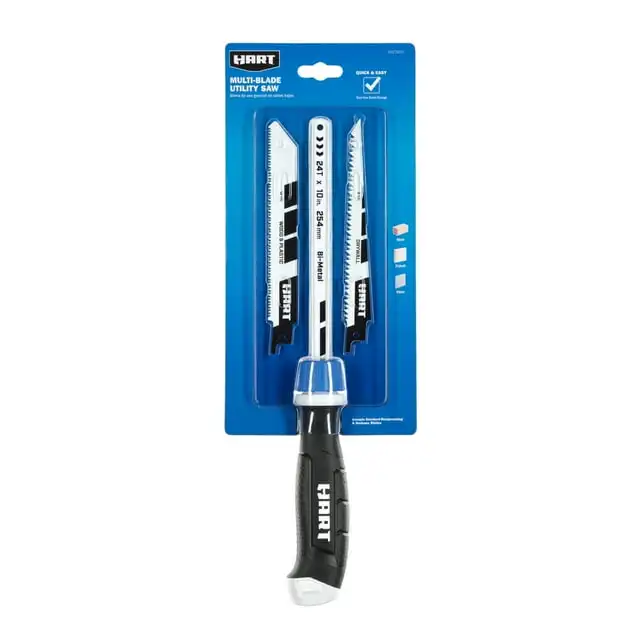 Sierra manual multiusos HART con fácil cambio de hoja para cortes potentes