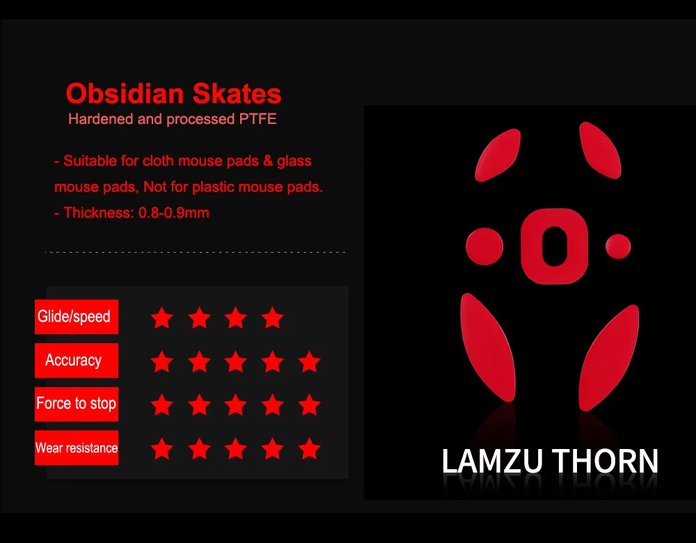 X-Raypad Obsidian Control Skates for LAMZU THORN