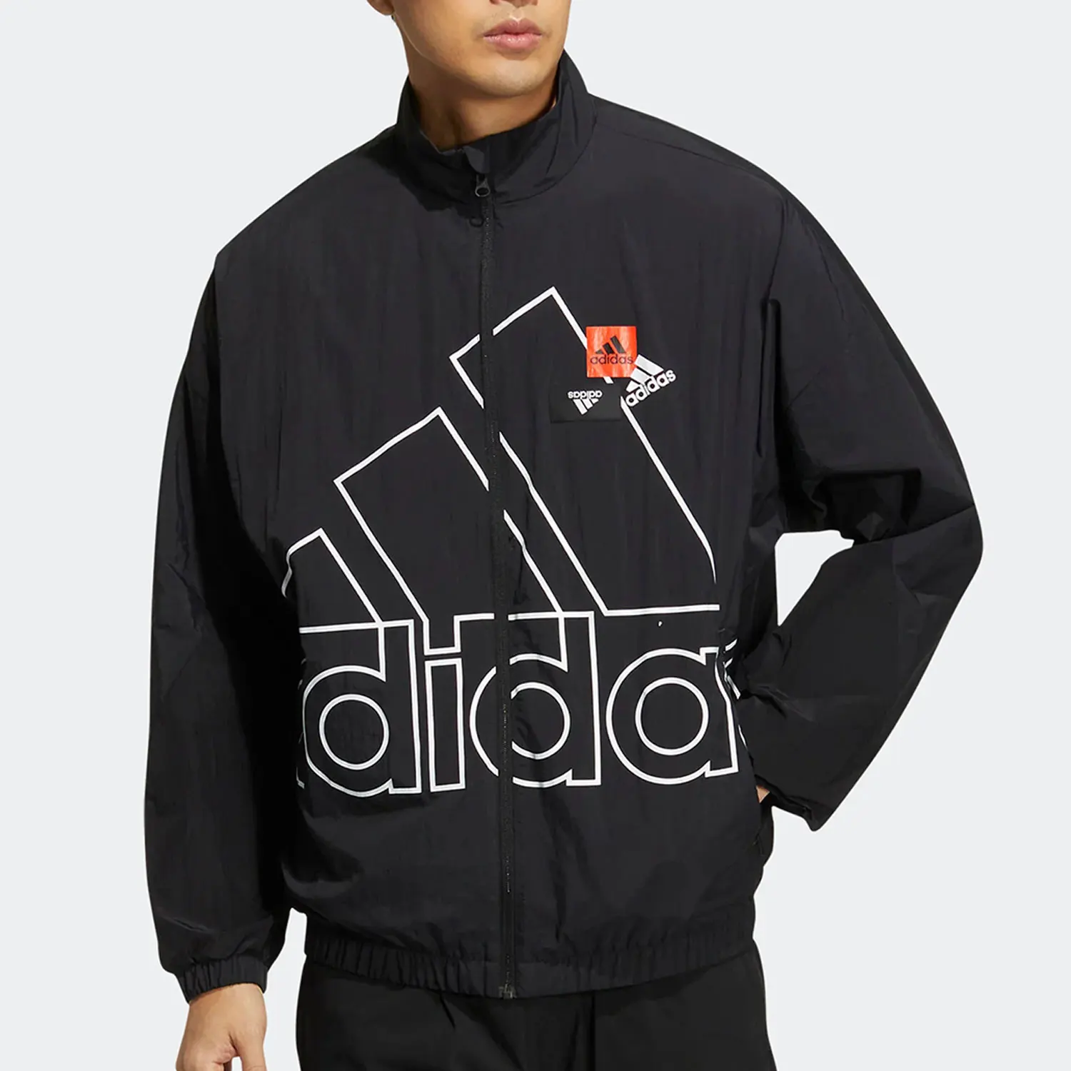 

Adidas подлинная осенняя новая мужская спортивная повседневная куртка с воротником-стойкой HP1433