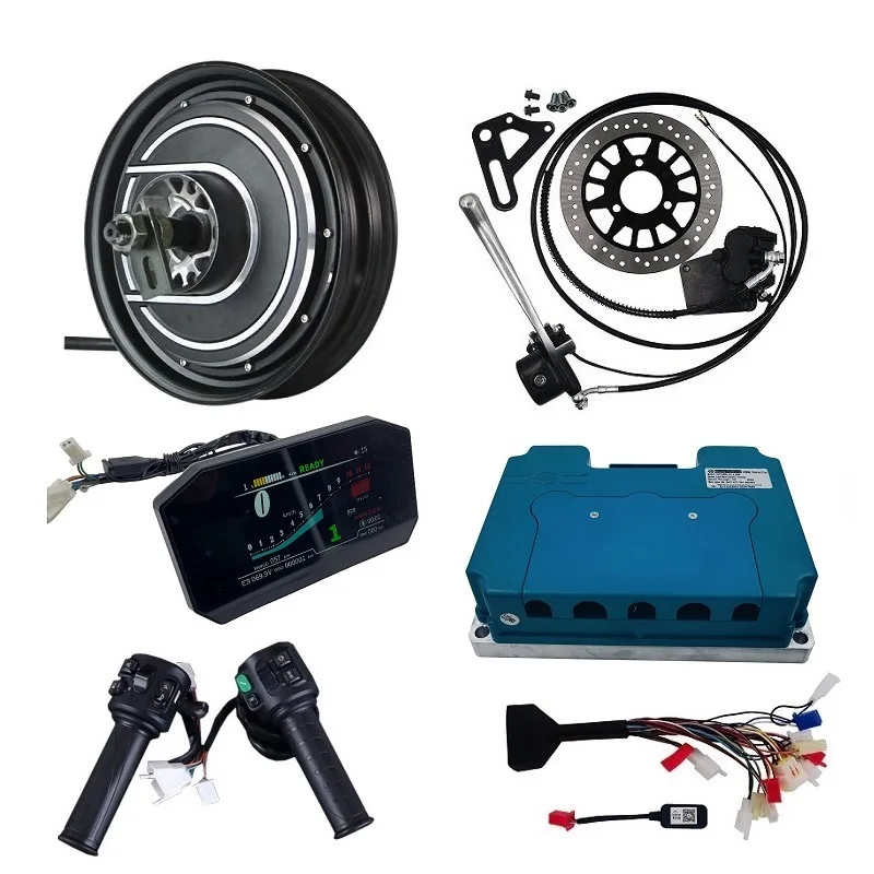 QSMOTOR 7000W 10INCH Electric Hub Motor Conversion Kits for E-scooter