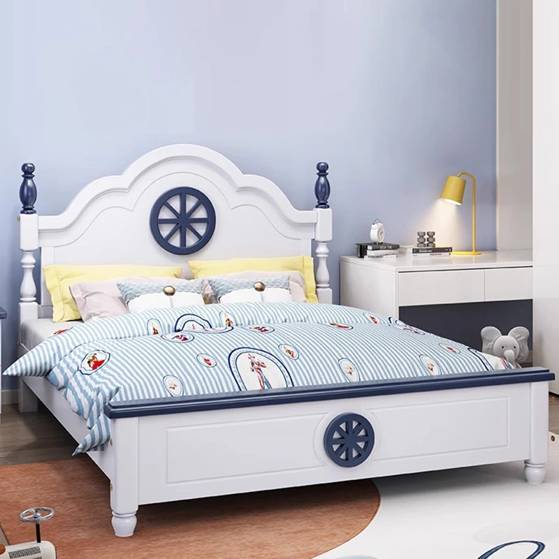 Aesthetic Solid Wood Children Beds Lazy Floor Platform Single Children Beds Luxury Fashion Lit Cabane Enfant Modern Decorations