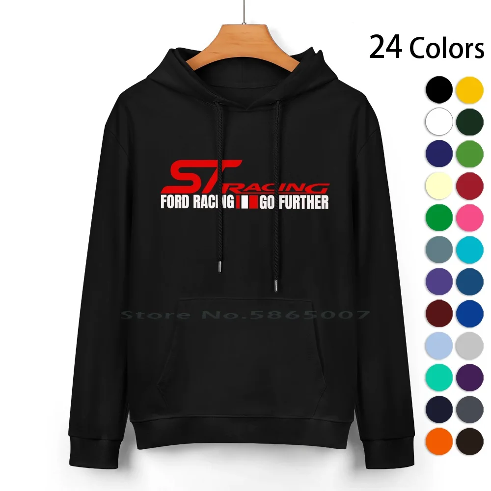 St Racing Racing Go Further Pure Cotton Hoodie Sweater 24 Colors St St Racing Racing Go Further 2 3 Car Fiesta Rs Turbo