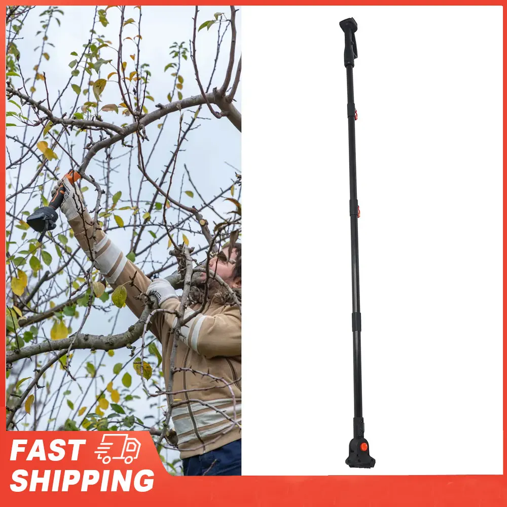 Poste de extensión con textura antideslizante resistente, poste de extensión para sierra de poda, aleación de aluminio ligera de 6,6 pies para recorte de ramas altas