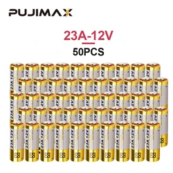 PUJIMAX New Boutique Alkaline Battery 50Pcs  Combined LRV08L-1B5C 12V A23 23A For Flashlight/Mouse/Flash Trigger/Chandelier