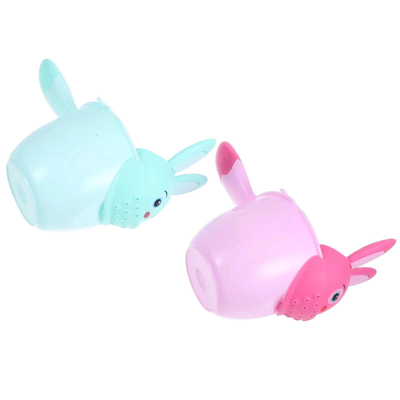 

2pcs Baby Bath Rinse Cup Cute Animal Design Safe Non-Toxic PP Material Hair Washing Pitcher Shampoo Rinser For Kids