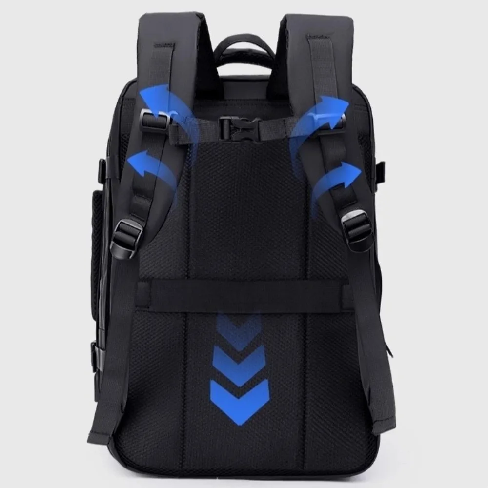 Large Capacity Business Laptop Backpack with USB Port Expandable Men Travel Backpacks Waterproof Multi Pocket Computer Bag