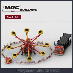 GBC Module Moc Building Blocks Fairground Ride Creative Motor Technology Bricks DIY Assembly Puzzle Model Toys Gifts