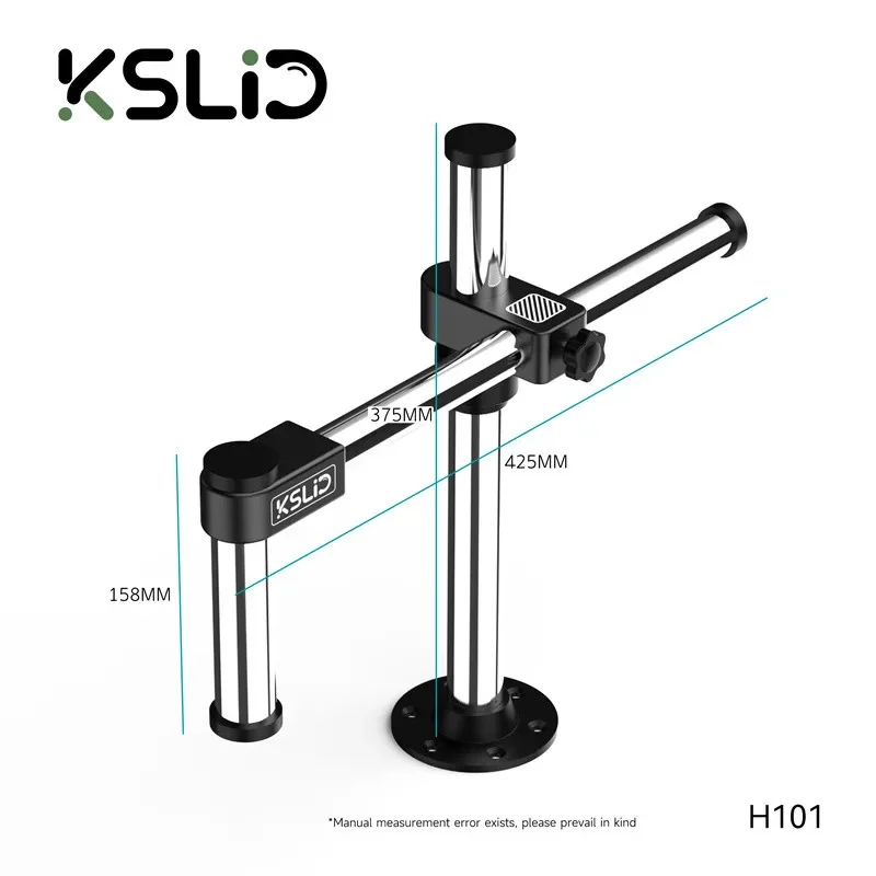 

Подставка для микроскопа Kslid H101, регулировка высоты на 360° ° Вращающийся металлический кронштейн, совместимый с поворотным рычагом для микроскопа на 99%