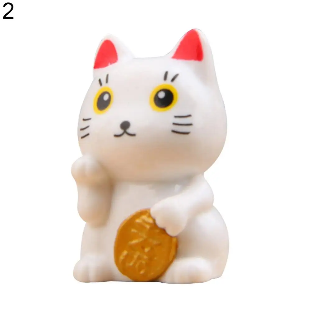 Miniature Decor Ornament Cute Decoration Fortune Cat Landscape Ornaments Garden Bonsai Decorations