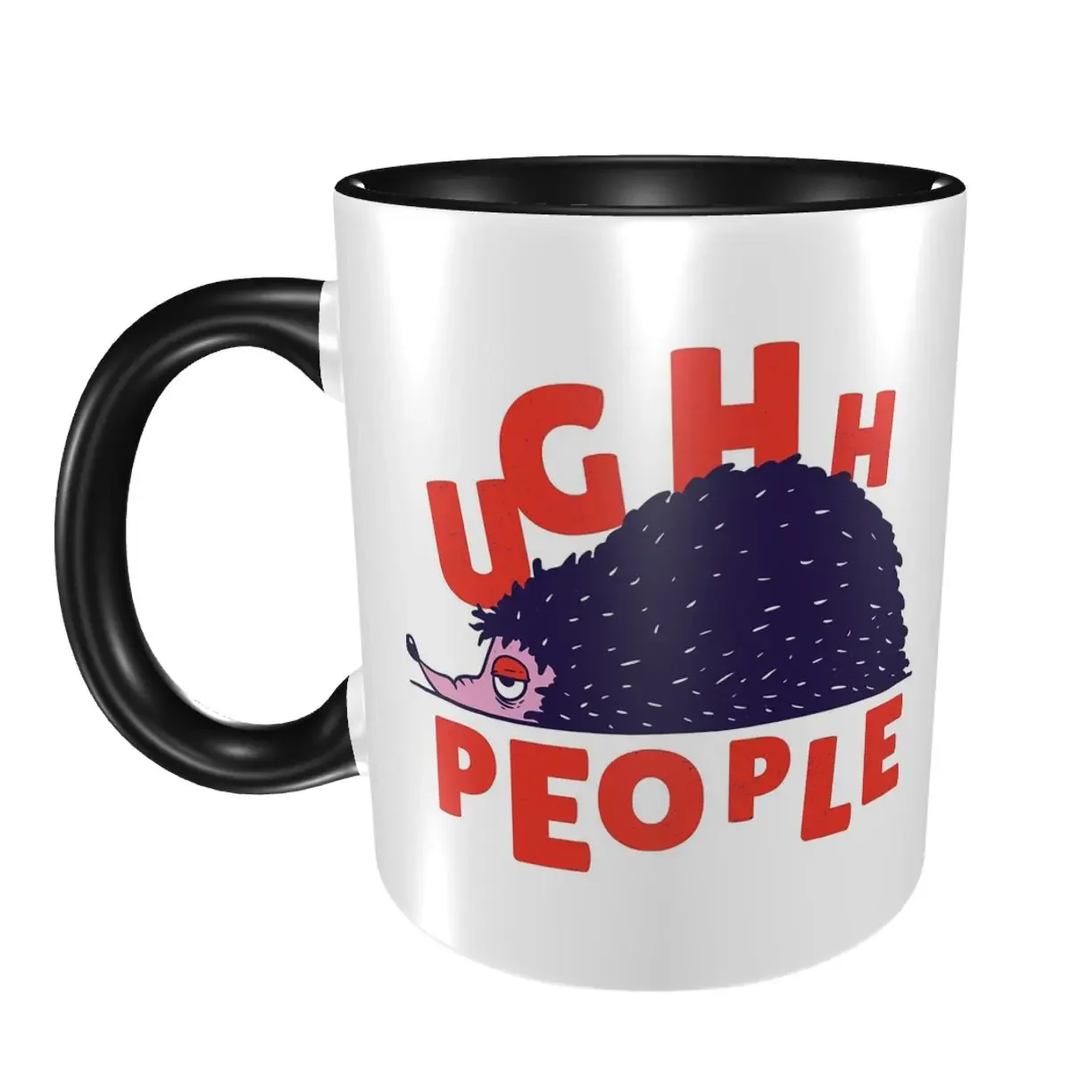 

Забавная керамическая кружка «Усталый Ежик» для кофе, чая, молока, напитков. Подарки для женщин и мужчин.