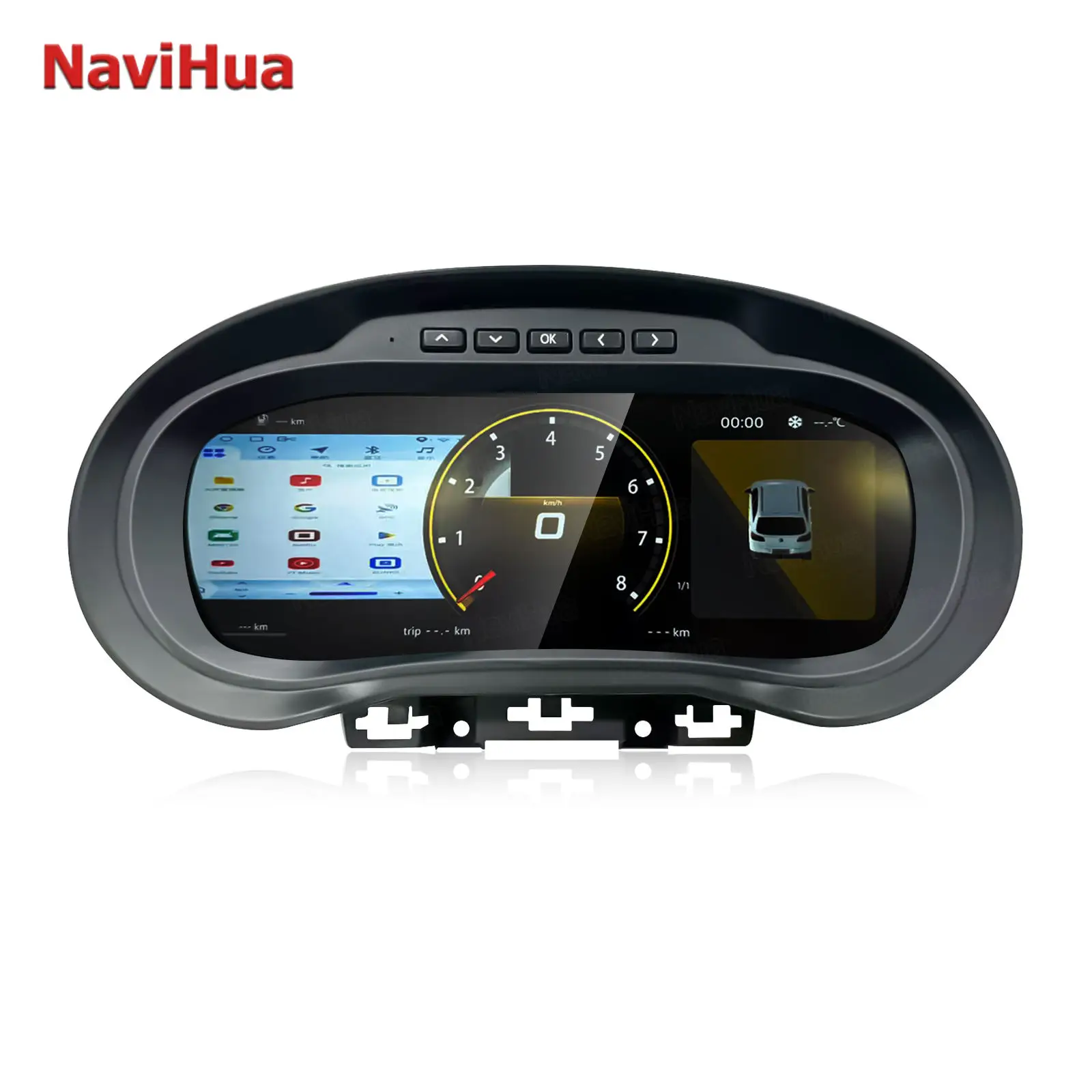 Navihua LCD العنقودية الرقمية نظام لينكس اللاسلكية Carplay HDMI قمرة القيادة لشركة فولكس فاجن بولو 2012-2018 LCD لوحة القيادة شاشة السيارة #3