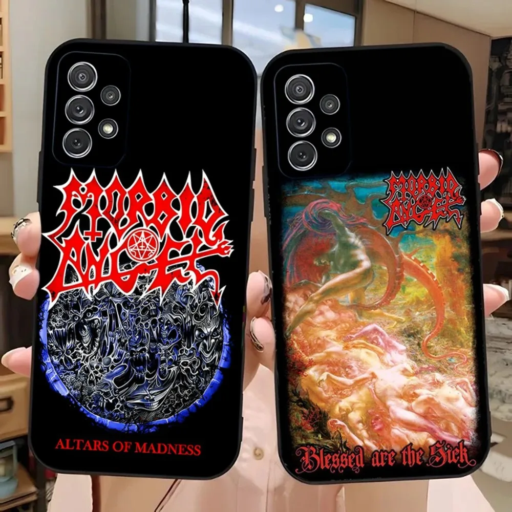 

Cool Mental Rock Morbid-Angel Phone Case For Samsung Galaxy A13,A21s,A22,A31,A32,A52,A53,A71,A80,A91 Soft Black Phone Cover