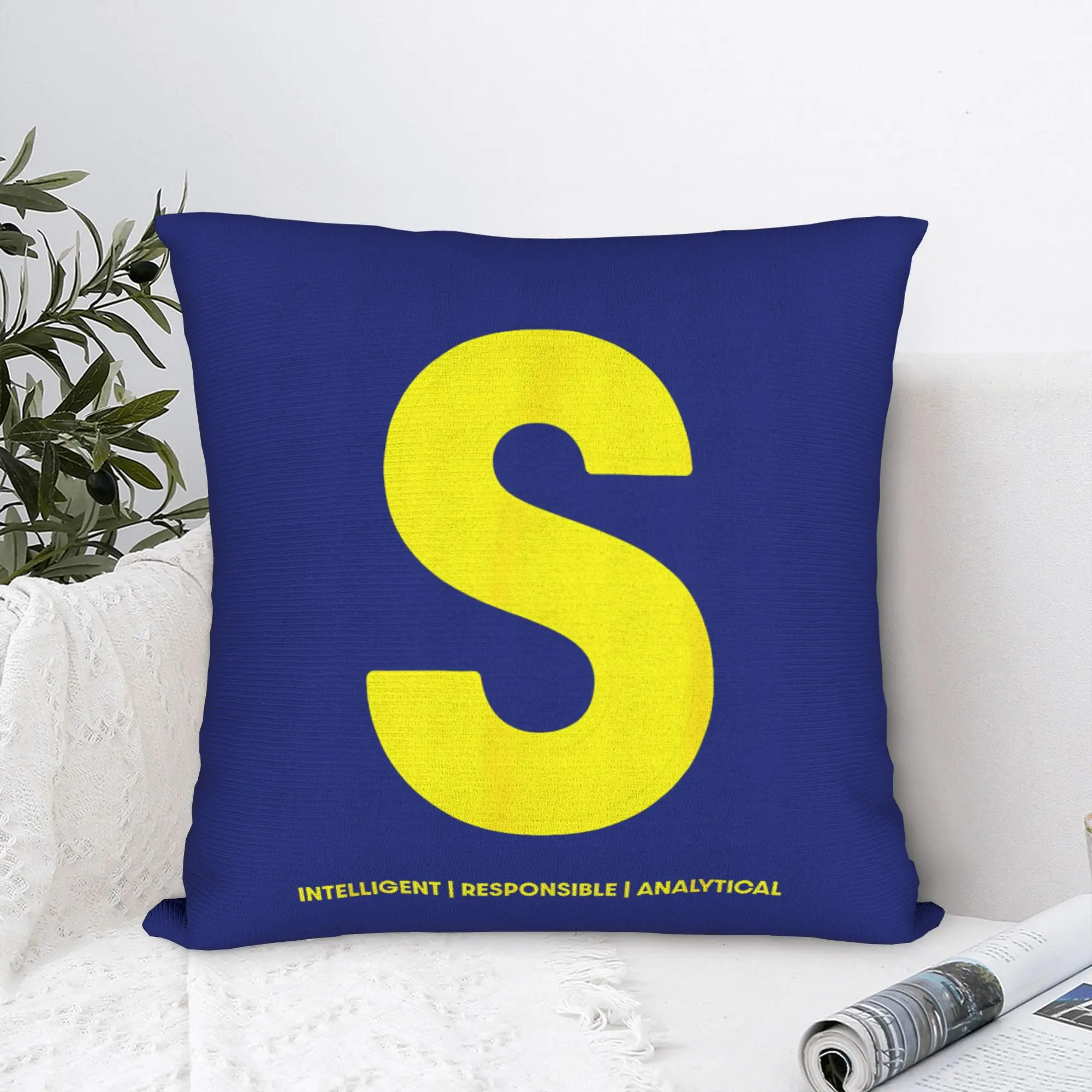A-Alvin Chipmunks S from Simon Letter Costume  Square Pillow Covers Polyester Home Cushion Cover Funny Decor Pillow Cover 40*40