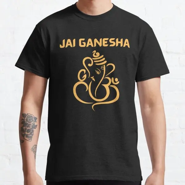 Ganapati bappa spirituality lord ganesha elephant God India ganesh chaturthi forever T Shirt  100% Cotton printed Clothes