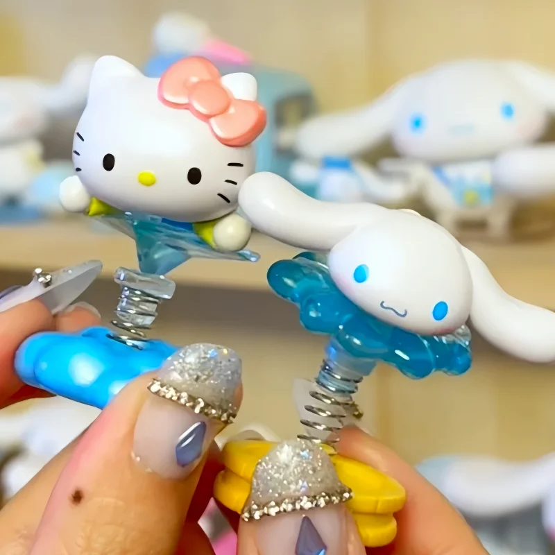 

Genuine Sanrio Dream Chasing Shake Cute Grain Series Mini Cute Blind Box Kitty Cat Kuromi Cinnamon Ornament Collection Gift Toy