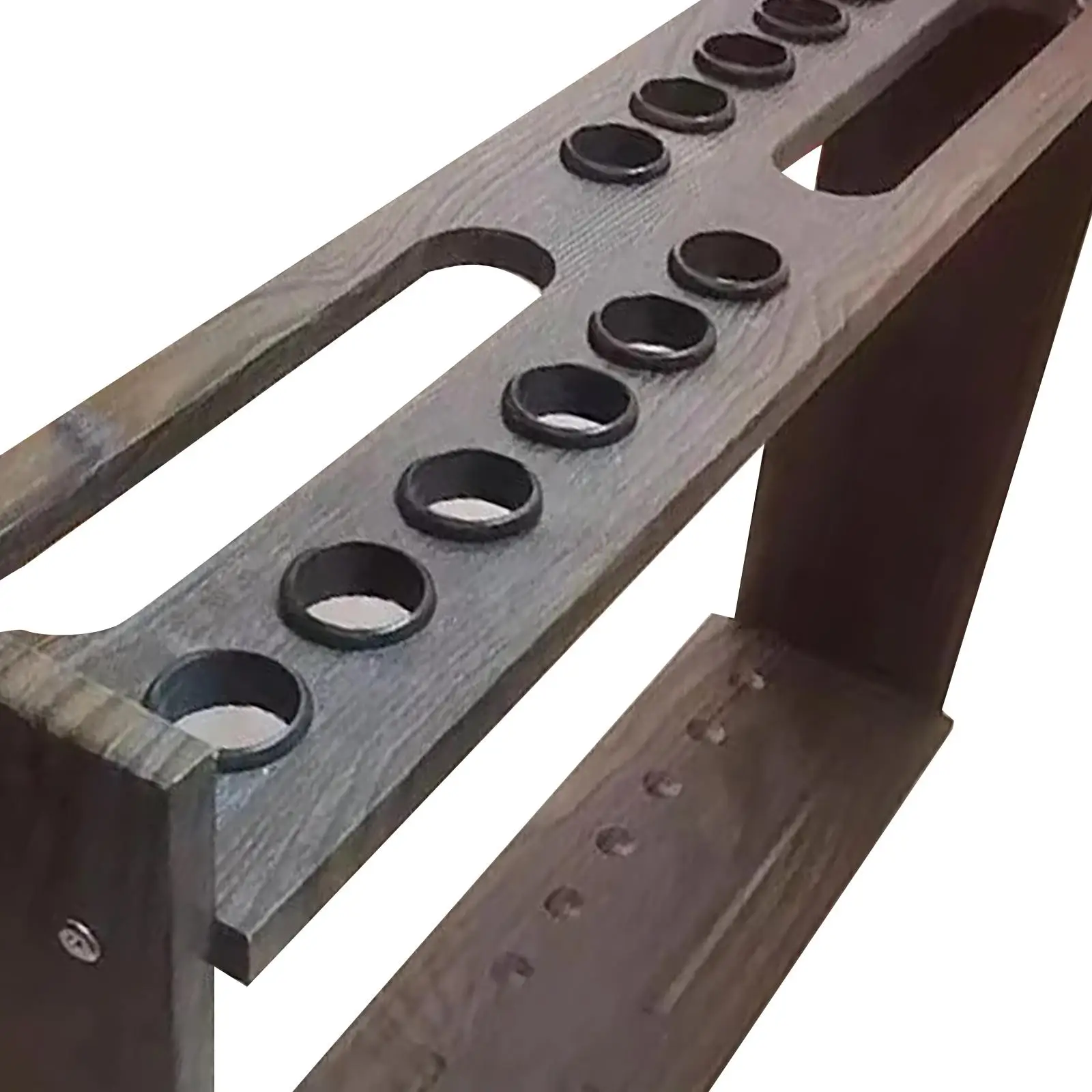 Pool Cue Rack Wooden Floor Standing Rack Holder for Billiard Cue Stick Storage Billiards Club Bar Home Decor view 3