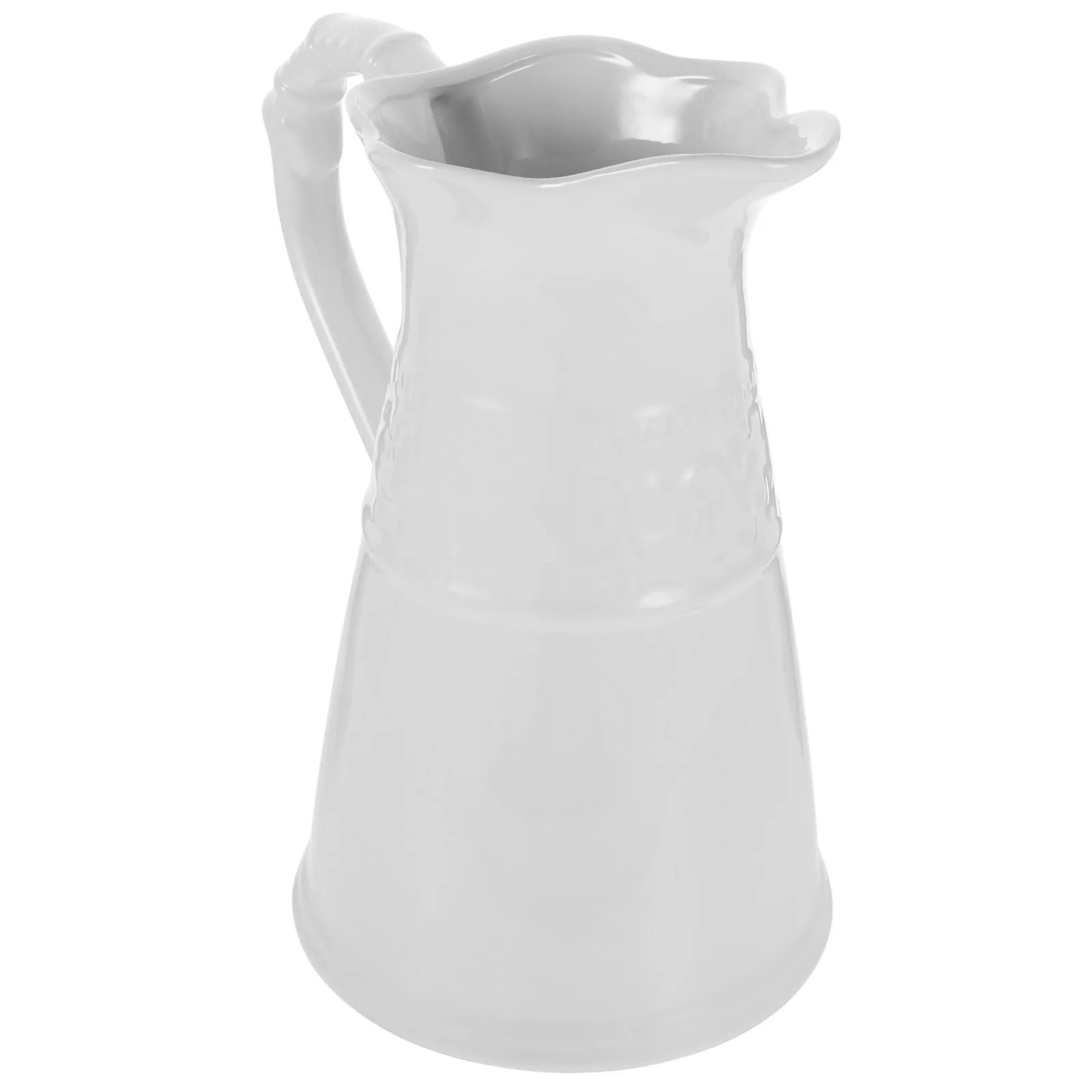 

European Style Ceramic Milk Pitcher Flower Vase Home Table Decor Creative Floral Arrangement Holder Desktop Ornament