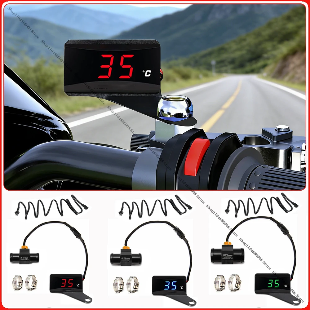 

Motorcycle Water Temperature Gauge Temperature Measuring Instrument Universal for XMAX300 250 NMAX155 CB400 CB500X Sensor