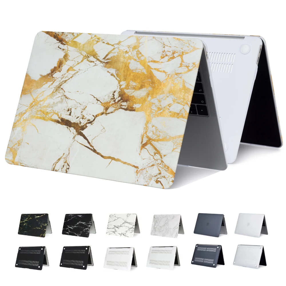 EGYAL Laptop Case For Macbook Air 13 M2 2022 A2681 Cover 2021 M1 Pro 16.2 16 15.4 13.3 Inch Frosted Marbled PC Case For Air 13