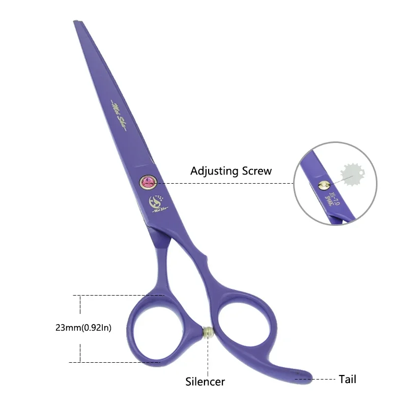 7 inch Meisha 4 Piece Dog Cat Straight Curved Cutting Thinning Shears Pet Grooming Scissors Kit Animal Hair Cut Scissors B0038A