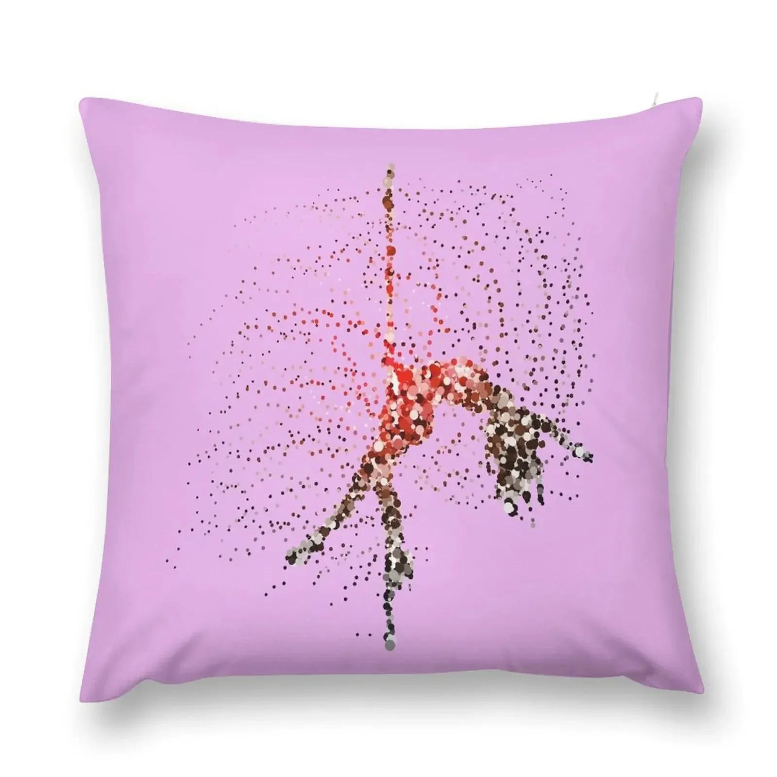 pole dance scattered pattern of circles , red, yellow , brown , black Throw Pillow Custom Cushion Christmas Pillow pillow