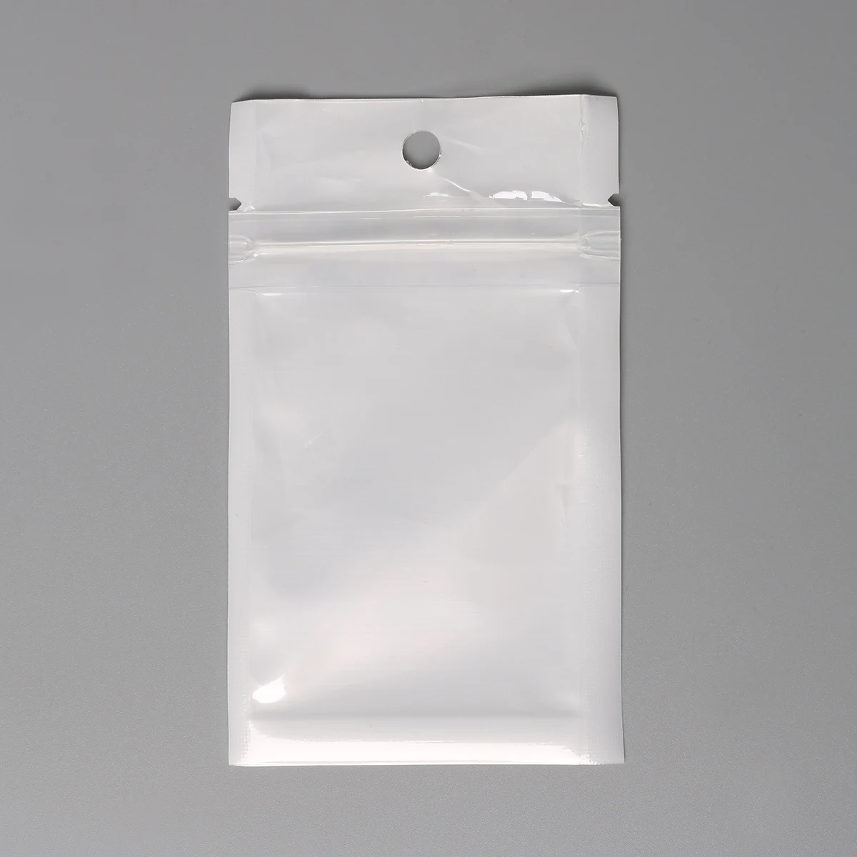 50/100pcs Multi Size Jewelry Zip Lock Bags With Hang Hole Clear White PP Plastic Poly Storage Bag Selfseal Reclosable Food Pouch