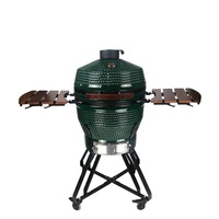 Kimstone Durable 22 Inch Heavy Smokeless Charcoal BBQ Grills with Outdoor Ceramic BBQ Brazier Charcoal Table Fire Pit